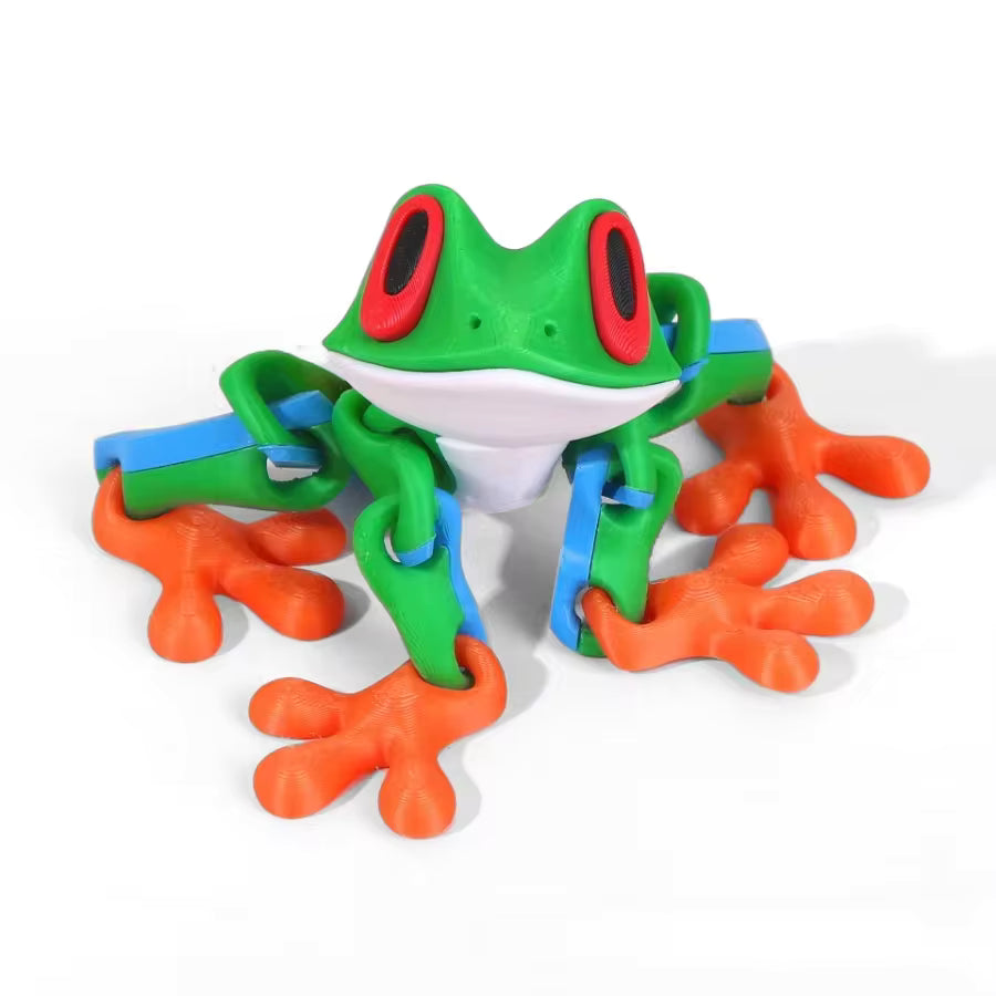 3D Printing Simulation Tree Frog Joint Movable Frog