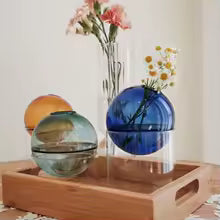 Mini Round Flower Vase Hydroponic Container