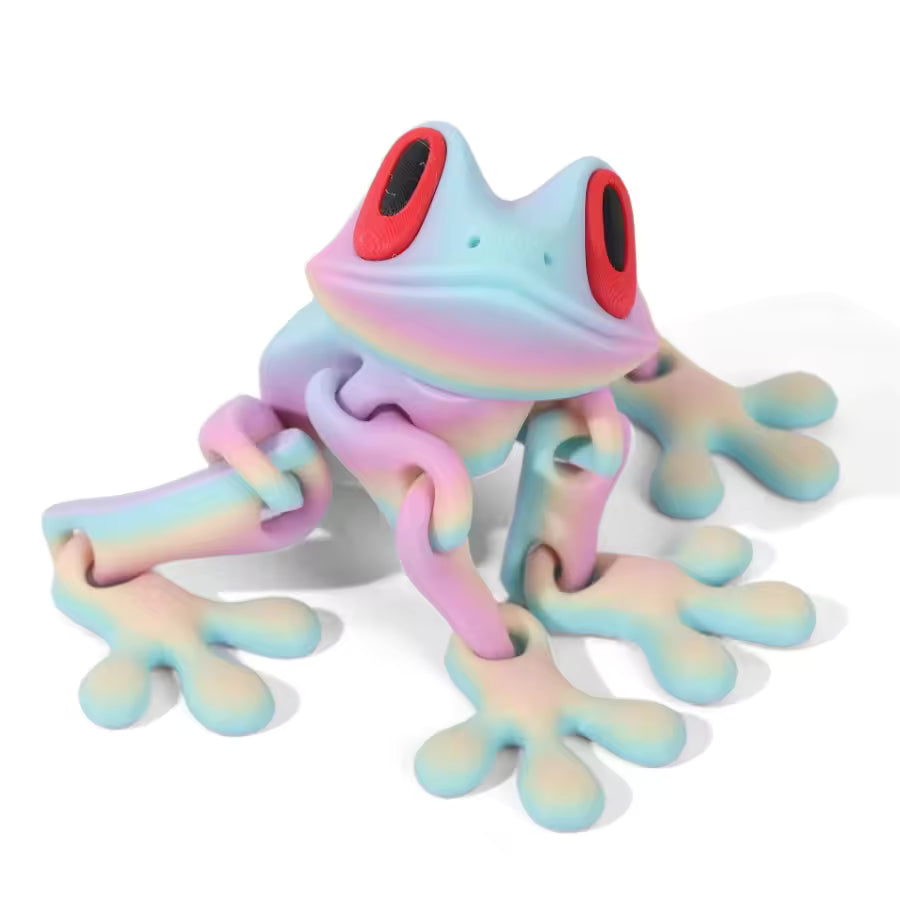 3D Printing Simulation Tree Frog Joint Movable Frog