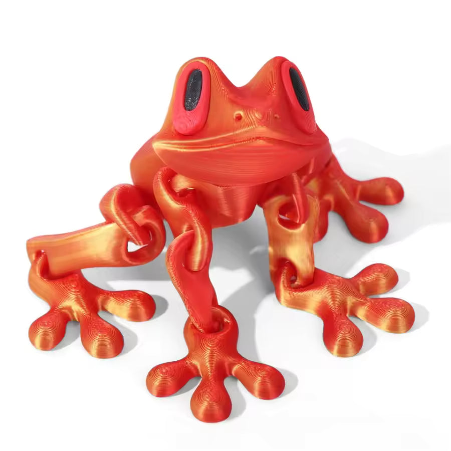 3D Printing Simulation Tree Frog Joint Movable Frog