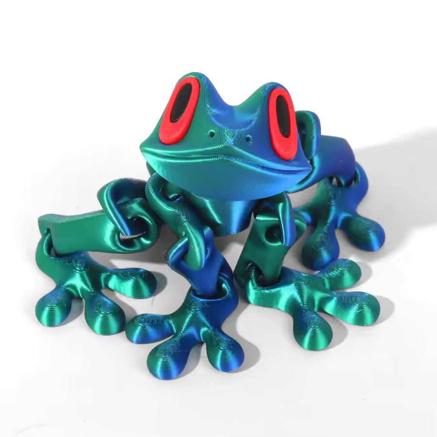3D Printing Simulation Tree Frog Joint Movable Frog