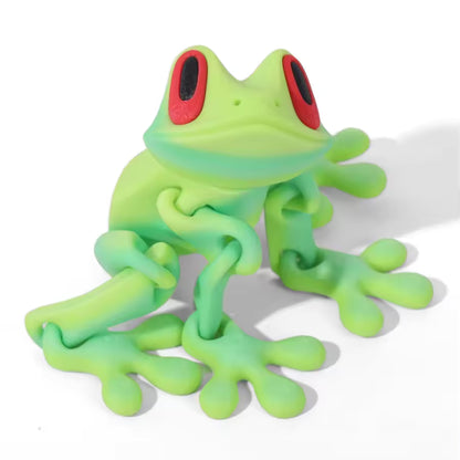 3D Printing Simulation Tree Frog Joint Movable Frog