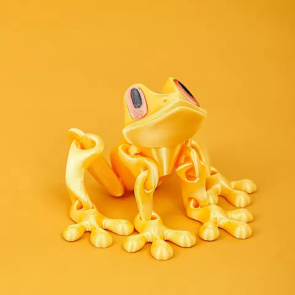 3D Printing Simulation Tree Frog Joint Movable Frog